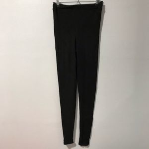 Prettylittlething black ribbed tights/trousers 2